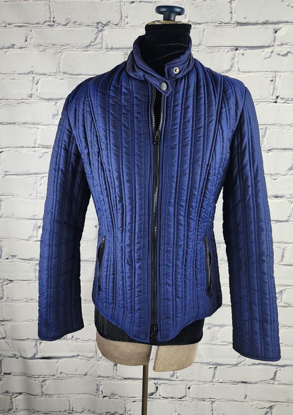 MNG Jacket Womens M Quilted puffed Twill Bomber Retro glam Streetwear corpcore